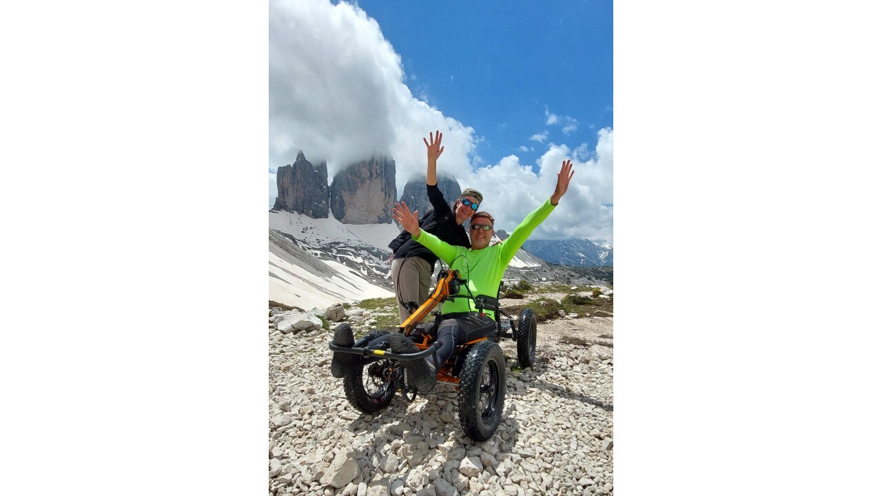 Tobias an den Dreizinnen (Dolomiten)