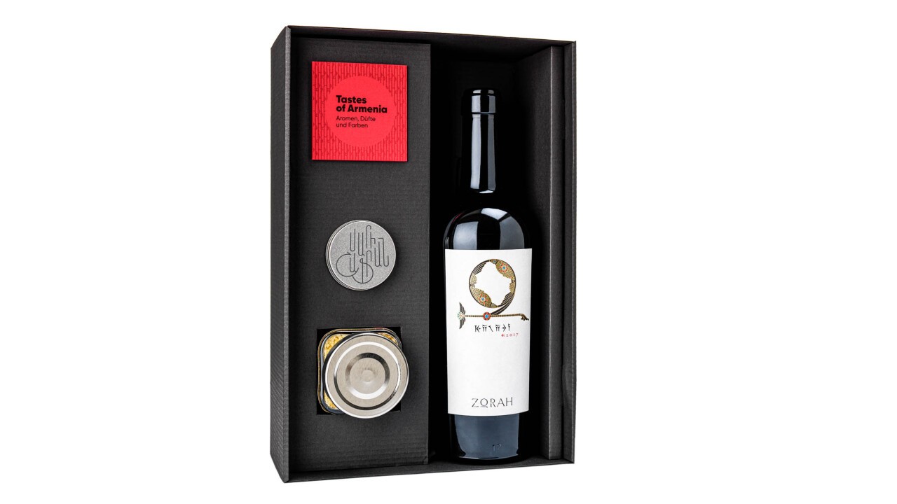 Geschenkset mit Safran, Salz und Wein